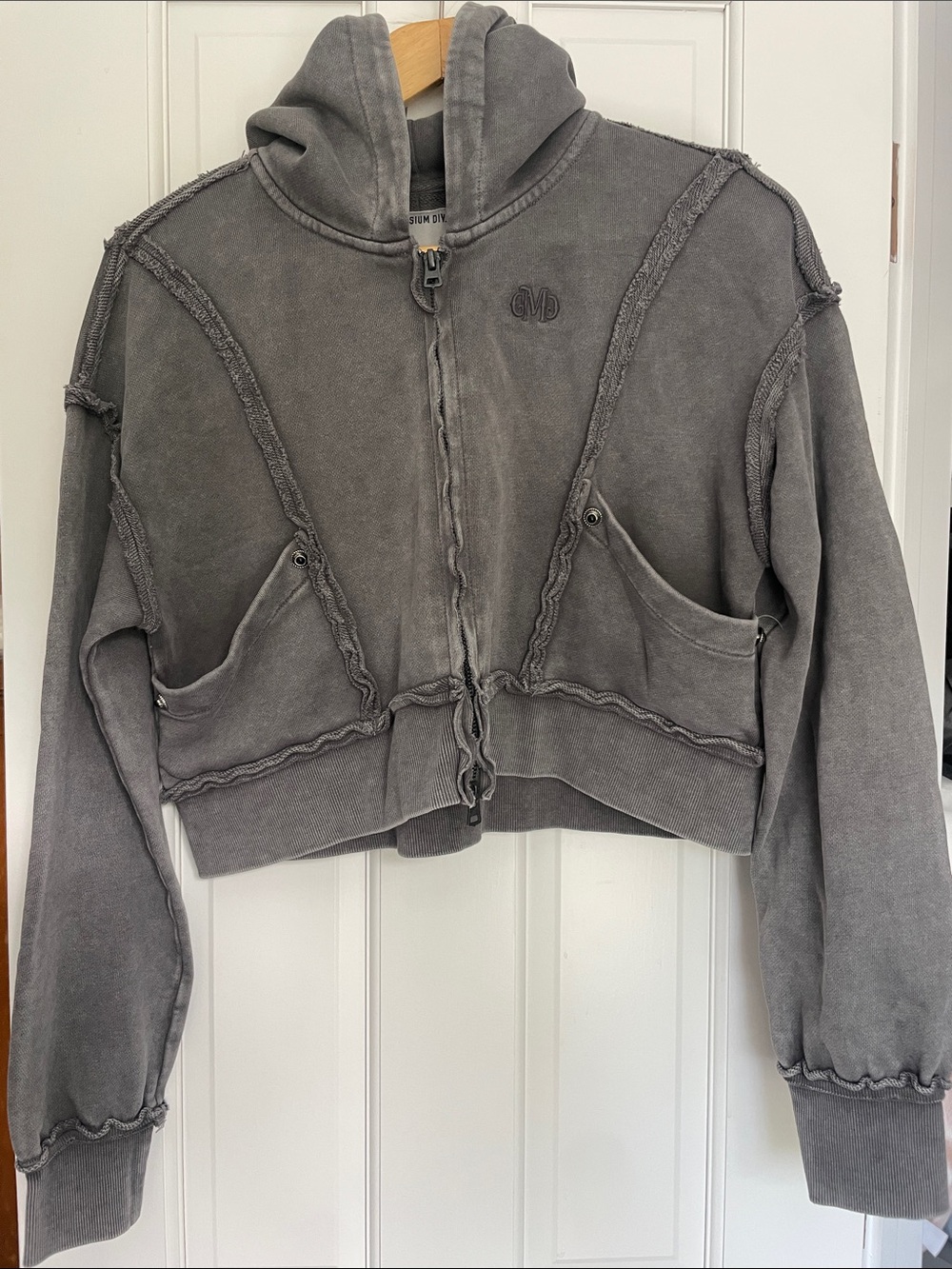 MUSIUM DIV. Logo-Embroidered Cropped Jacket